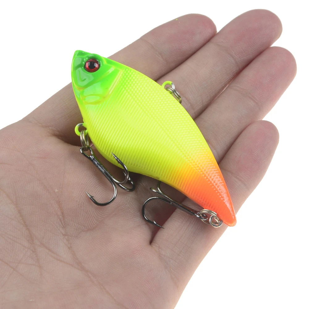 1pcs Sinking VIB Fishing Lure 16g 7cm Vibration Vibe Rattle Hooks Baits Crankbaits Wobbler Fishing Jig Wing Tackle