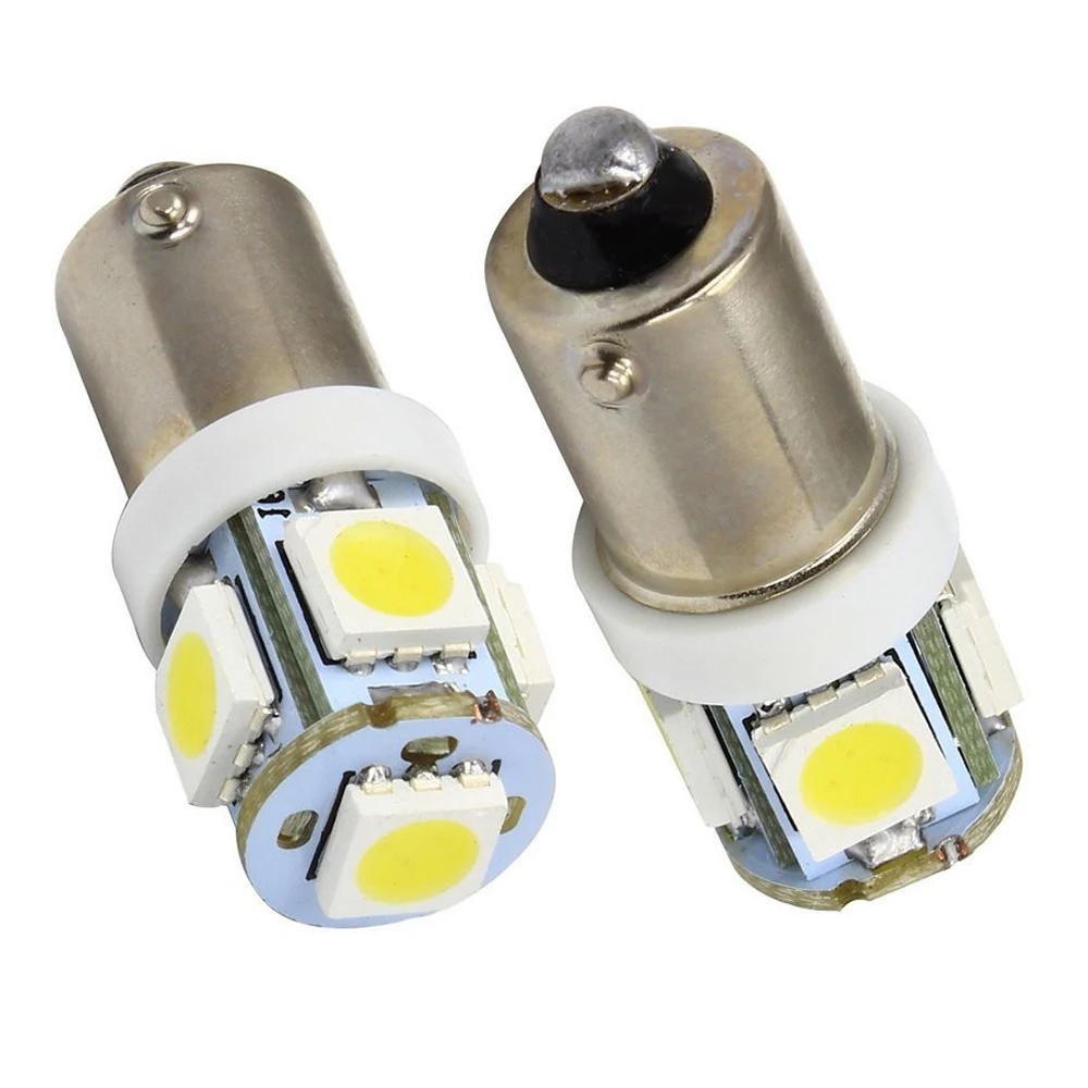 

4Pcs White Blue Car Bulbs BA9S Led 12V Car LED Cars 5050 5 SMD 5 LED Interior Bulbs Reading Led Light Car Light Sourse