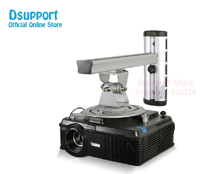 PR03 Liga de alumínio 360 graus projetor montagem na parede movimento completo retrátil universal projetor cabide suporte