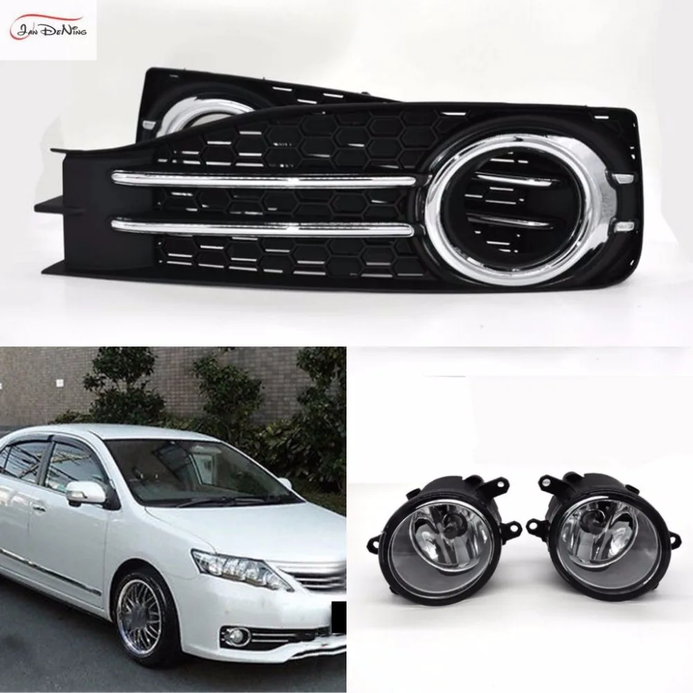 JanDeNing Car Fog Lights for TOYOTA ALLION 2013 Halogen bulb H11-12V 55W  Front Fog Lights Bumper Lamps Kit