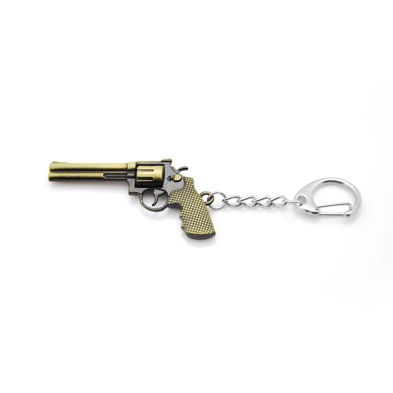 Original Hot Sell Counter Strike Revolver Guns Keychain Men Novelty Trinket CS GO Awp Rifle Sniper Key Ring Souvenirs Gift