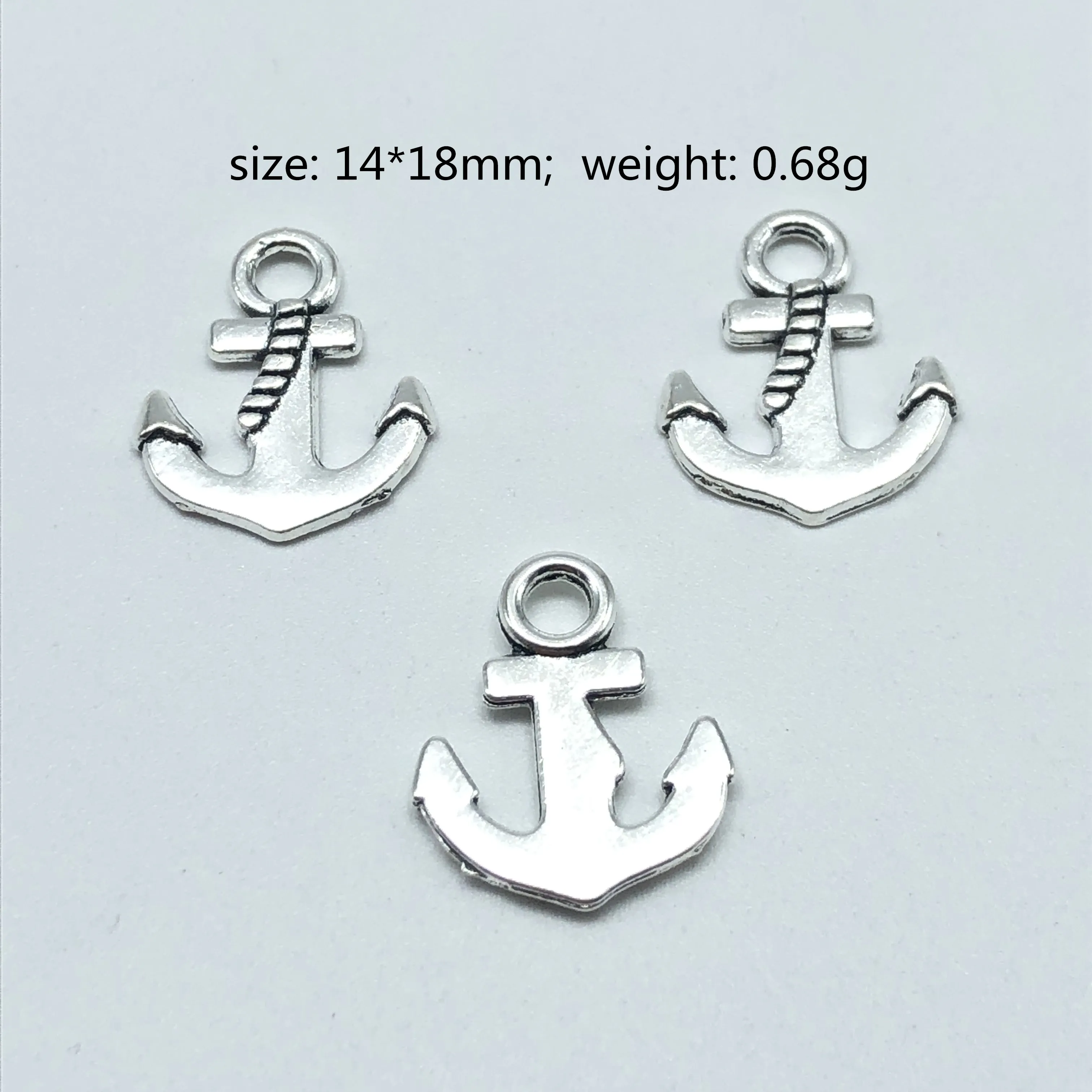 JunKang 10pcs anchor rope sea rudder Charm pendant DIY handmade necklace bracelet findings accessories for jewelry making