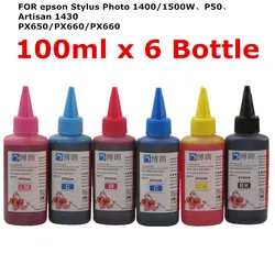 Encre à colorant Premium universelle de haute qualité 100ml pour imprimante EPSON Stylus Photo 1400 1500w P50 Artisan 1430 PX650 PX660 PX660