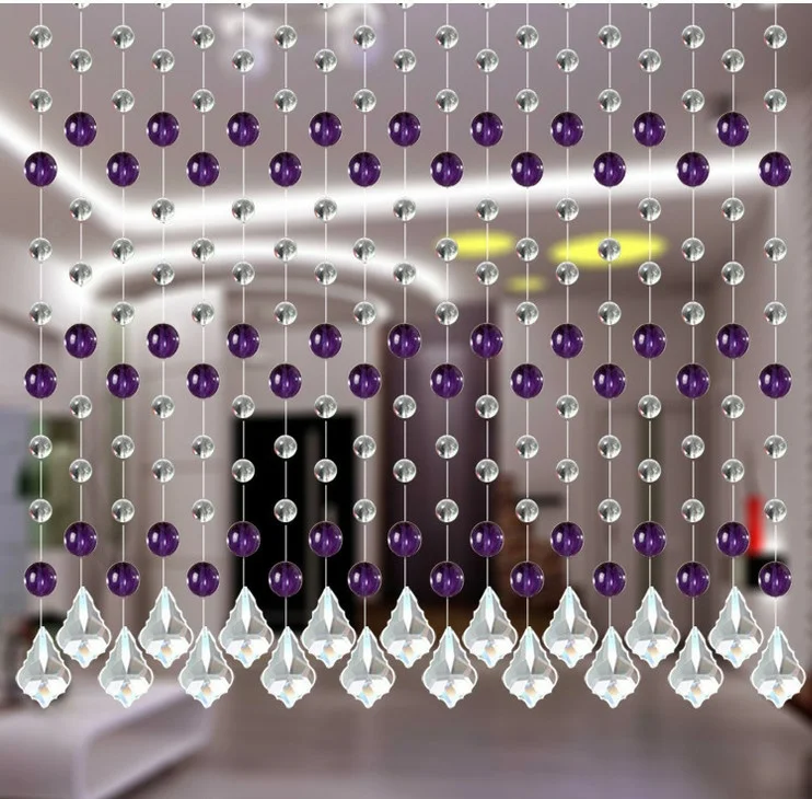 Free Shipping, 15m/lot Windows porch partition door curtain can be customized crystal bead curtain,home decoration