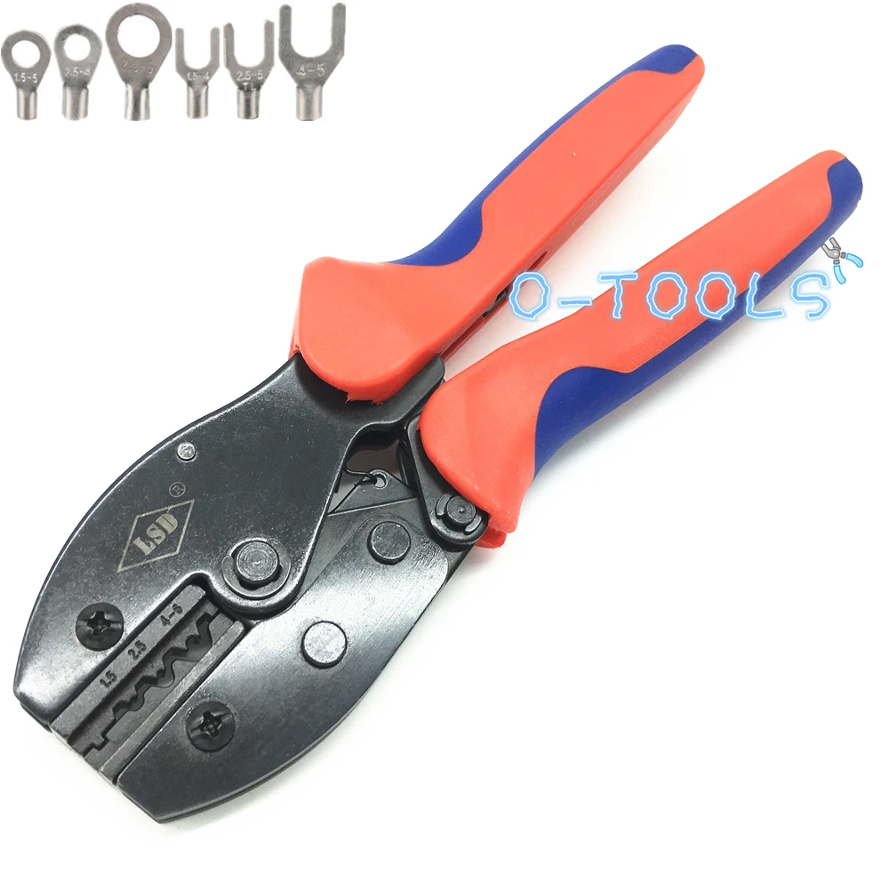 LY-156W Hand Crimping Tool for crimping non-insulated terminals cable link 1.5-6mm² professional ratchet pliers crimper 16-10AWG