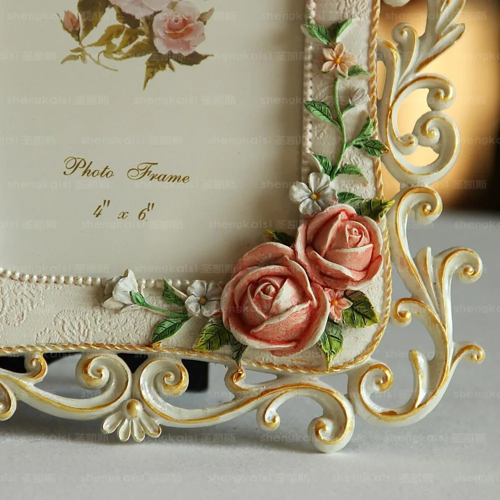 Photo Frame for Home Decoration, Cute Garden Rose, Beauty, Creative, Wedding, Birthday Gift, Wholesale, FG1082