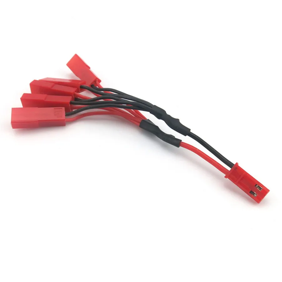 1pc J448 1 Connect 5 JST Patch Cord Air Plug Connector Multifunction Model Plane Series-parallel Connection Terminal