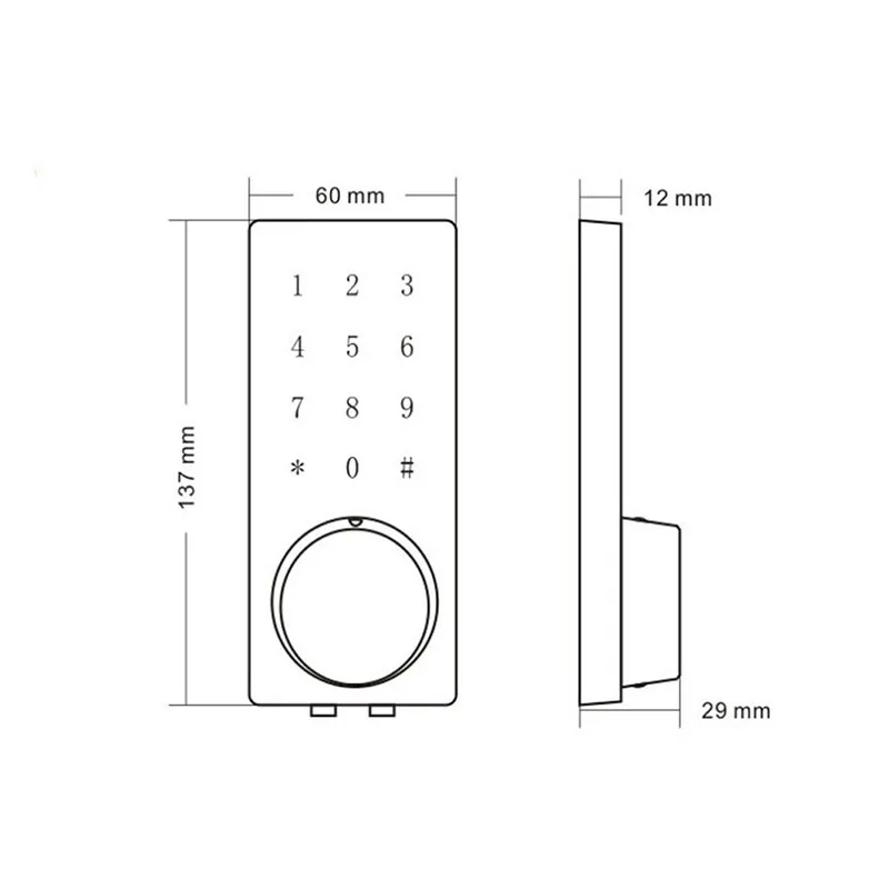 LACHCO Bluetooth Lock Smart Electronic Door Lock APP, Code, Deadbolt For Home, Hotel ,Apartment L16076BSAP