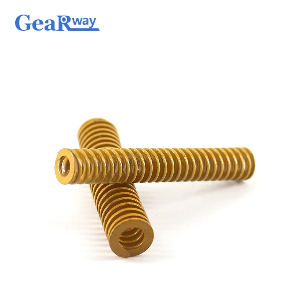 

Gearway Yellow Die Spring 58% Compression Ratio Mold Spring TF22x60/22x65/22x95/22/100mm Lightest Loading Compression Die Spring