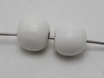 25 White Round Wood Beads 20mm Large Wooden Beads