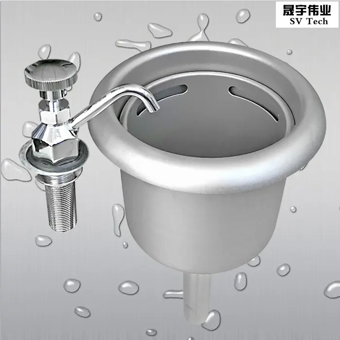 Dipperwell Faucet and Bowl AssemblyDipperwell Faucet with GPM Flow Tower and Bowl Assembly Cup water injection device