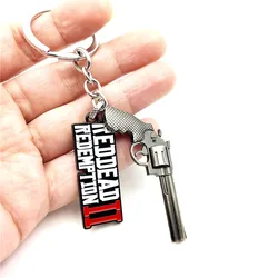 Gioco Red Dead Redemption 2 Portachiavi Portachiavi Pistola Giocattolo Chaveiro Borsa Gioielli Souvenir llaveros Memento Per i fan