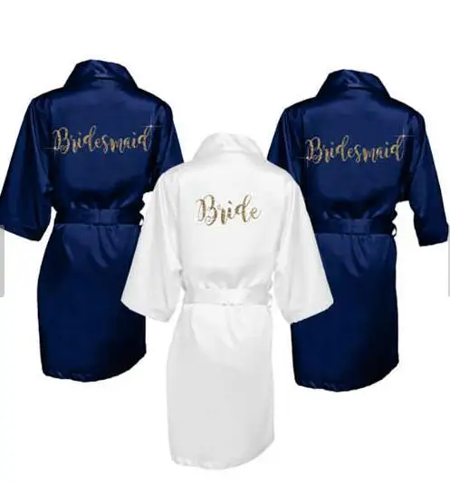 

Personalized Glitter Bridal Shower pajamas nightgown Robes Wedding Hens Night Bachelorette Party favors decorations