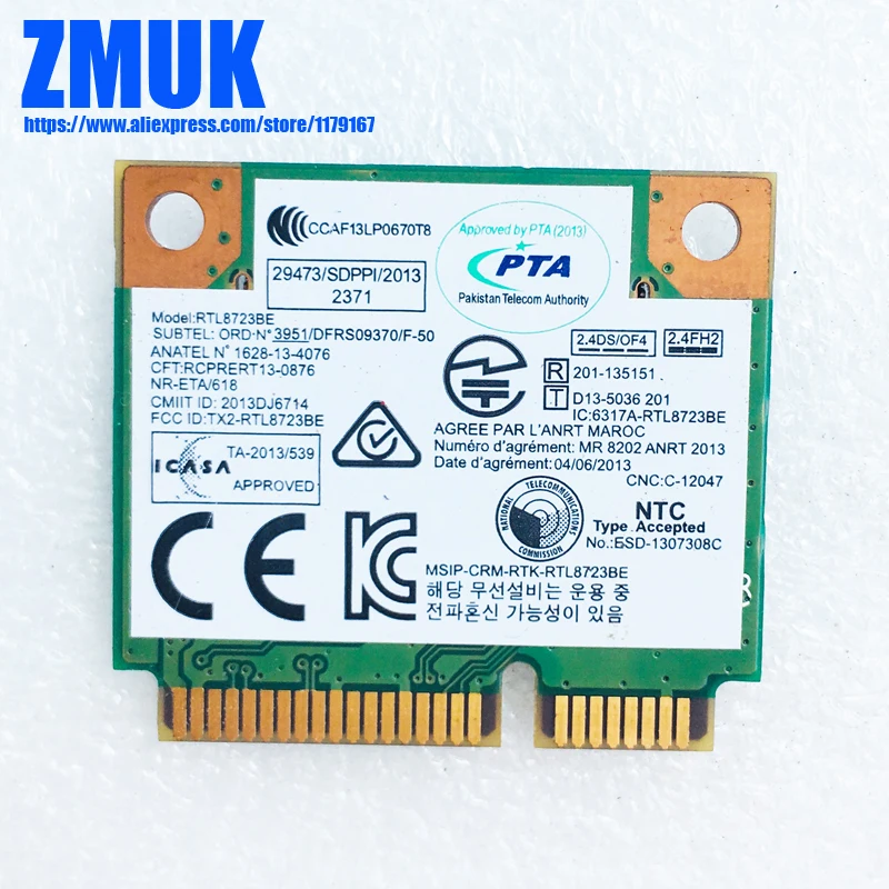 RTL8723BE 1x1BGN+BT WLAN Card For ThinkCentre M73 M83 M93P M93Z EDGE E440 E540 Series,P/N 04w3813 04W3818