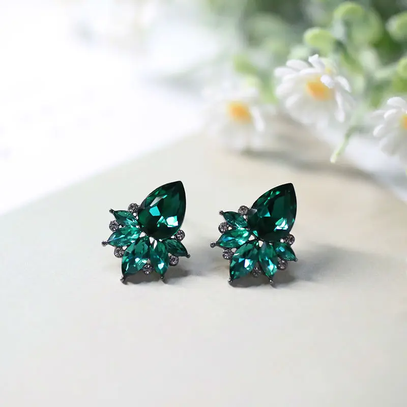 VEYO Crystal Stud Earrings For Woman Elegant Earrings Fashion Jewelry brincos Pendientes