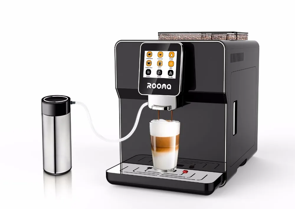 220v Fully automatic touch screen cappucinno ,latte,espresso coffee/ cafe machine/commercial and office coffee machine