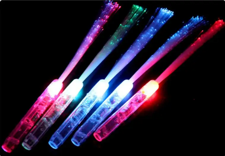 2018 100pcs/lot Led Stick Light Optical Fiber Cheering Glow Concert Supplies Props Wedding Event Party SN1042