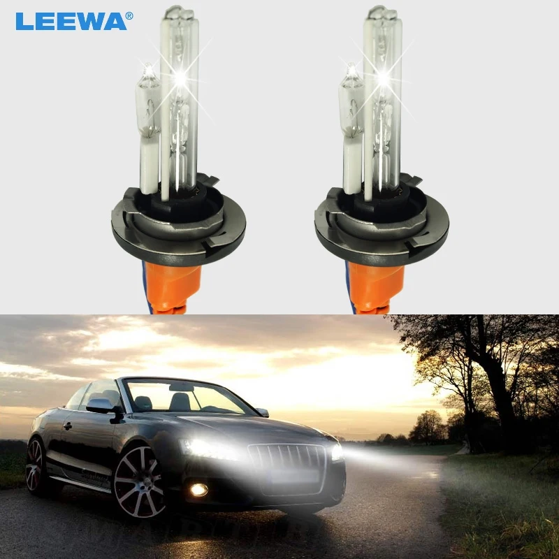 LEEWA 2pcs Car 12V 35W H15 Xenon HID Bulbs With Halogen Lamp Replacement HID Headlights Bulbs 6000K #CA2015