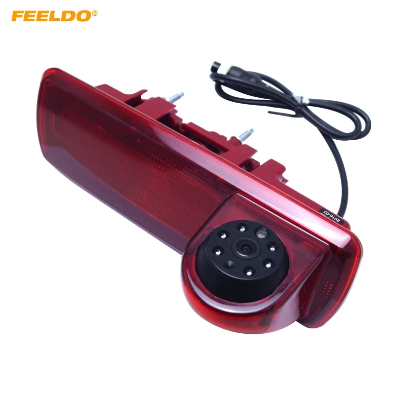 

FEELDO Car 6LED IR Brake Light Rear View Reversing/Parking Camera For Opel Vivaro / Renault Trafic 2014 #3459