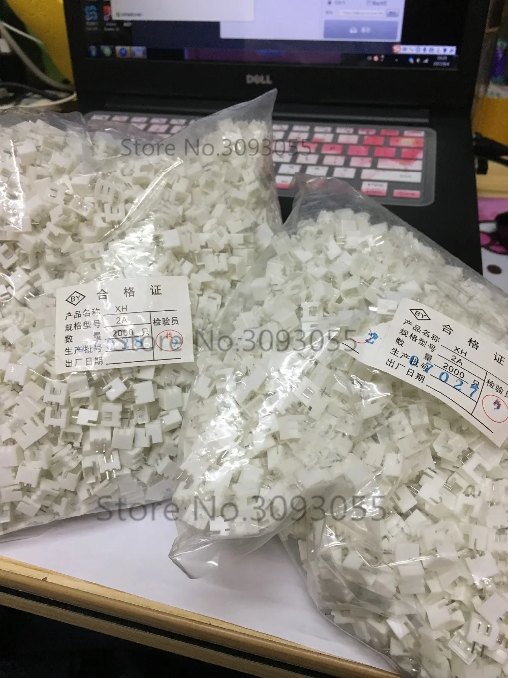 

2000PCS XH2.54mm 2A Connector 2P straight pin 2.54MM male material XH2.54 2pin