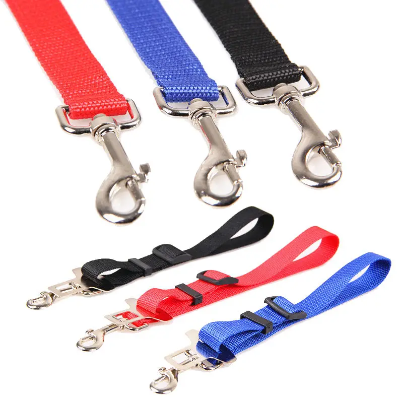 สัตว์เลี้ยงสายรัดคอด้วยรถความปลอดภัยเข็มขัดอัตโนมัติ Cat Dog Puppy สัตว์เลี้ยง Harness Leash ตะกั่วที่นั่งเข็มขัด11638