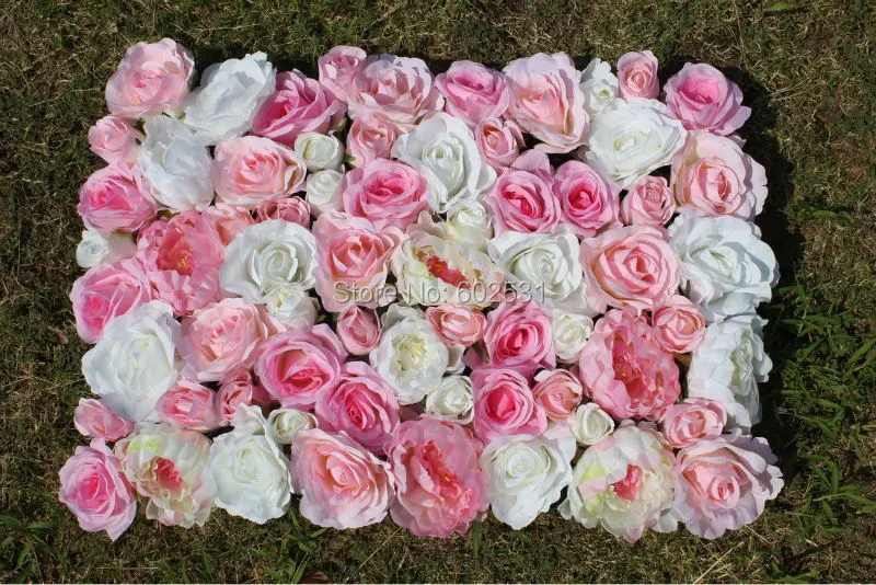 

SPR Free Shipping Artificial silk rose flower wall peony wedding background lawn/pillar flower road lead market decoration