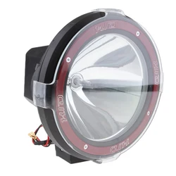 dolity 7 Inch 55W Flood Driving Lights HID Xenon 12V Trucks SUV Spot Work Light Red