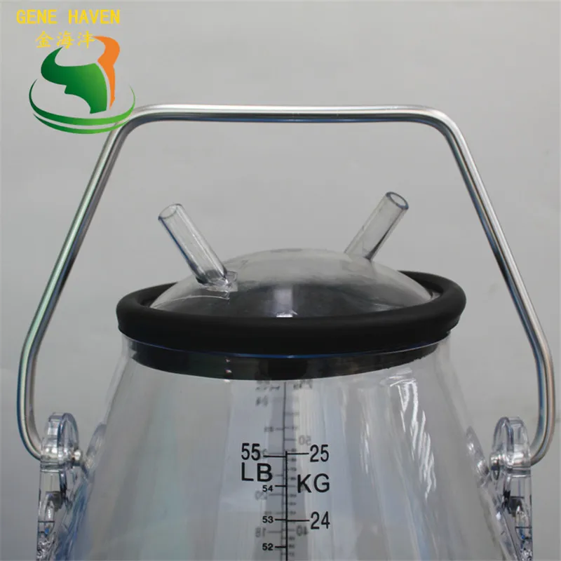 32 Liter Transparent Milking Bucket with Fixed Handle Be Usd on Cow Milking Machine for Dairy Farm