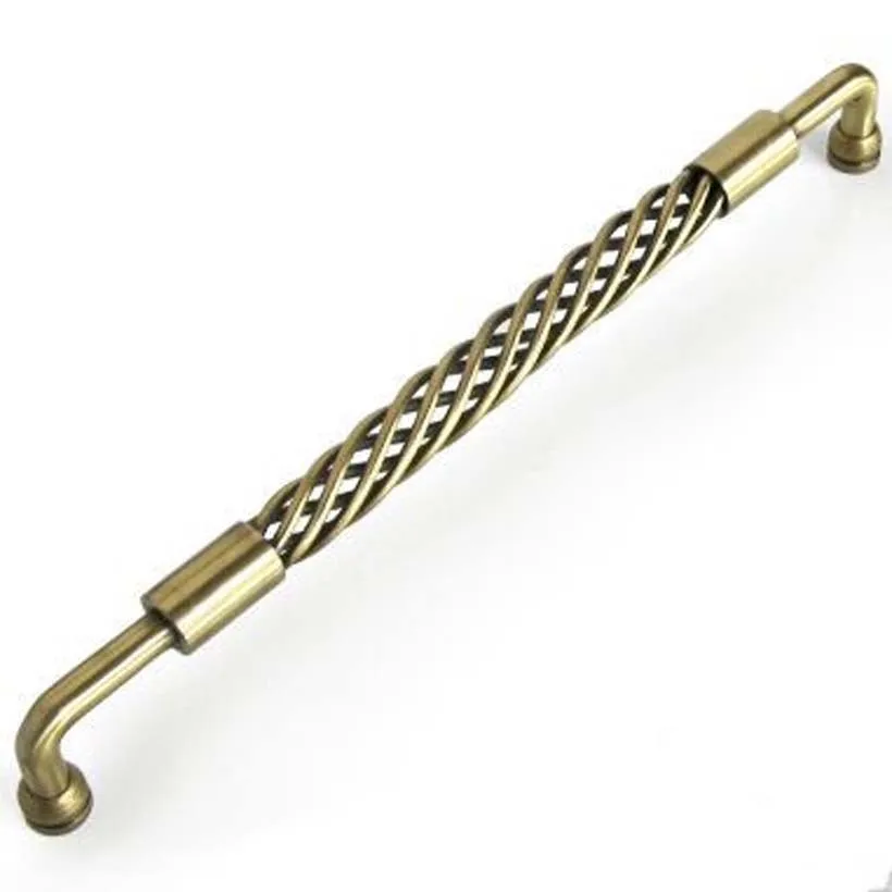 

2pcs 300MM Lengthen Furniture Handle Bronze Kitchen Cupboard Cabinet Pulls Fashion Wardrobe door Holder Birdcage Decoration Knob