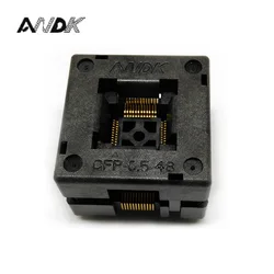 QFP48 TQFP48 LQFP48 오픈 탑 피치 0.5mm 프로그래머 소켓 FPQ-48-0.5-06 테스트 플래시 어댑터 변환 블록