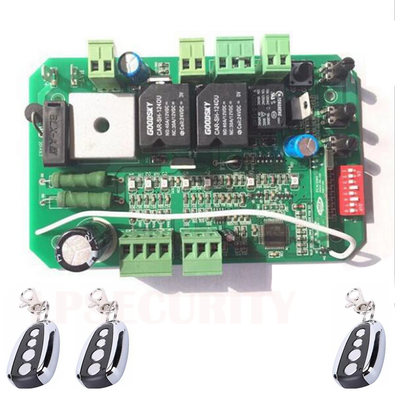 Sliding Gate opener operator motor Control Board card controller circuit board for 24VDC motor use(remote control optional)