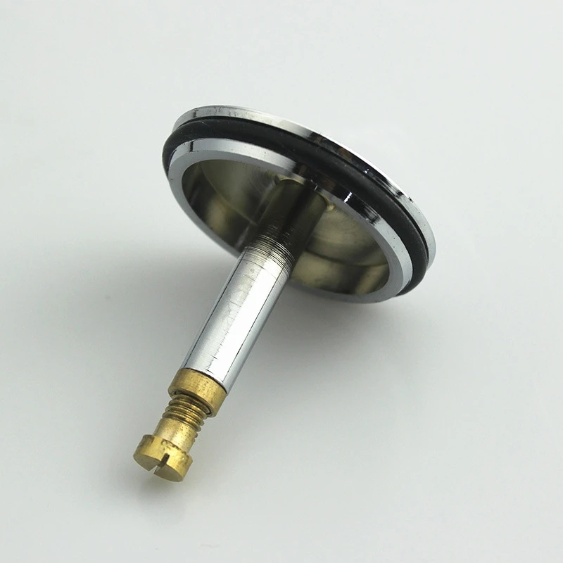 43/44mm Brass Chrome Bathtub Plug Replacement Bath Pop Up Waste Plug Only Flat Seal Bathroom Tub Drain Drainer Strainer
