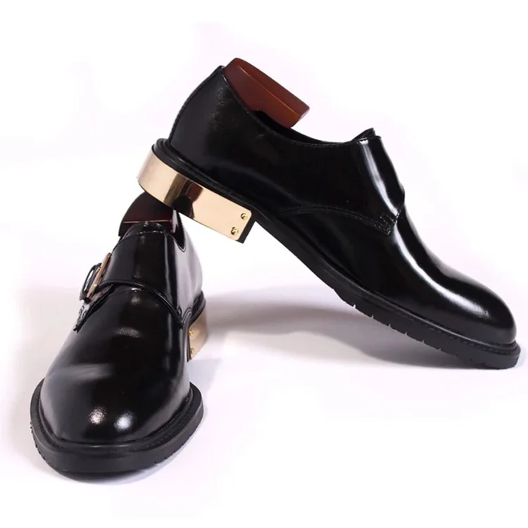 

Handmade Men Shoes Genuine Calf Leather Dress Shoes Outsole Breathable Lacing Men's Derby shoe Black Meeting Shoes Men