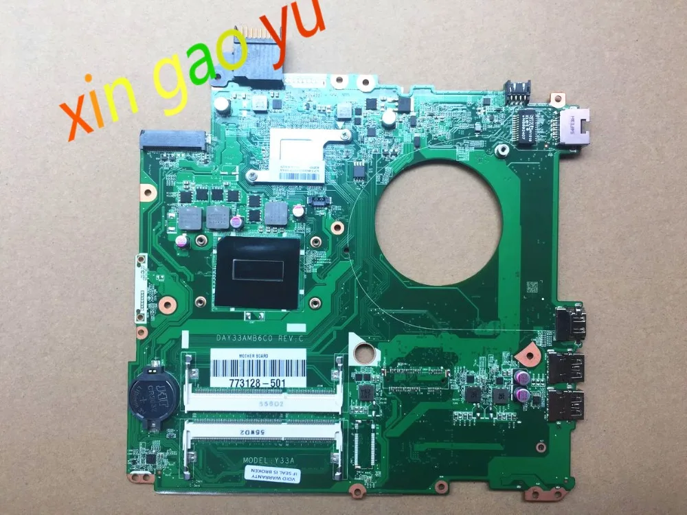 For HP ENVY17-K 15-K  Laptop Motherboard Mainboard 773128-501  DAY33AMB6C0 i7-4710HQ CPU 100% Test ok