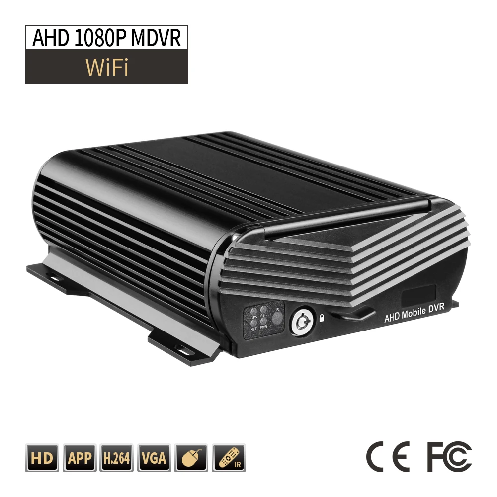 

WiFi грузовик DVR безопасности, 4CH HDD жесткий диск Мобильный Dvr 1080P AHD автомобильный рекордер для автобуса Ван Iphone/Andriod приложение удаленный монитор
