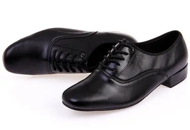 Men Standard Dance Shoe Ballroom Shoe Professional Genuine Leather Latin Dance Shoes Practice Competition