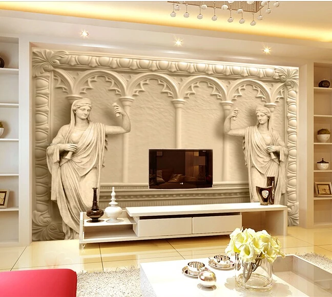 

The custom 3D murals,Luxury 3D European background wall,living room sofa TV wall bedroom wall paper