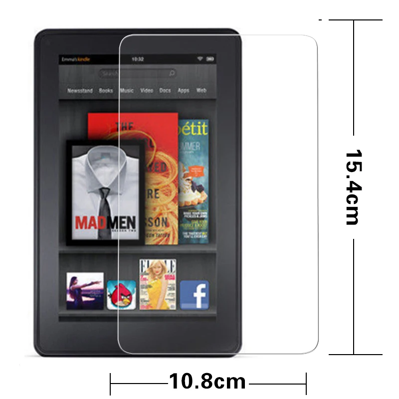 Anti-shatter screen protective tempered glass film For Amazon Kindle Fire VOYAGE 6.0