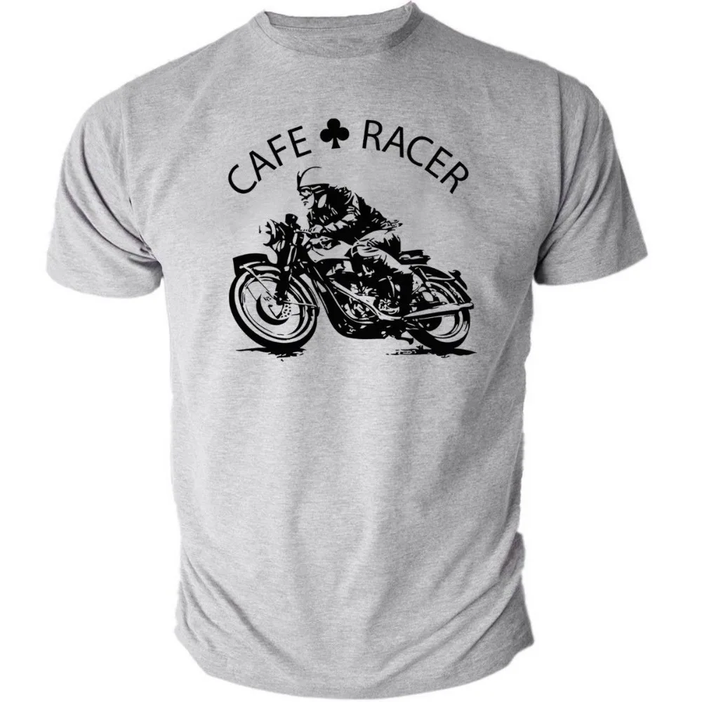 2018 High quality  Cafe Racer Classic Motorcycle  Endfield Heather T-shirt