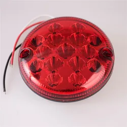 12V/24V LED 95mm Round Parking Lights Truck Waterproof Stop Tail Light Brake Lights Universal