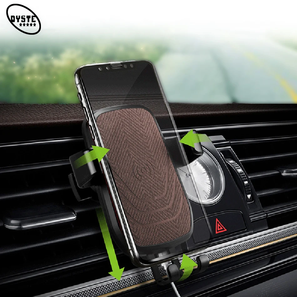 

Wirless Charger Holder Phone Support For iphone XS X XR 8 Plus Samsung Note 9 S9 S8 Voiture Quick QI Wireless Charger Car Stands