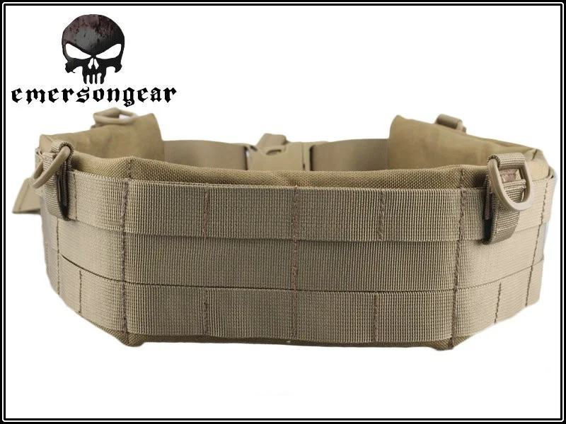 

EMERSON MOLLE Padded Patrol Canvas Belt w/ Airsoft Painball for Men EM5606 Kakhi CB