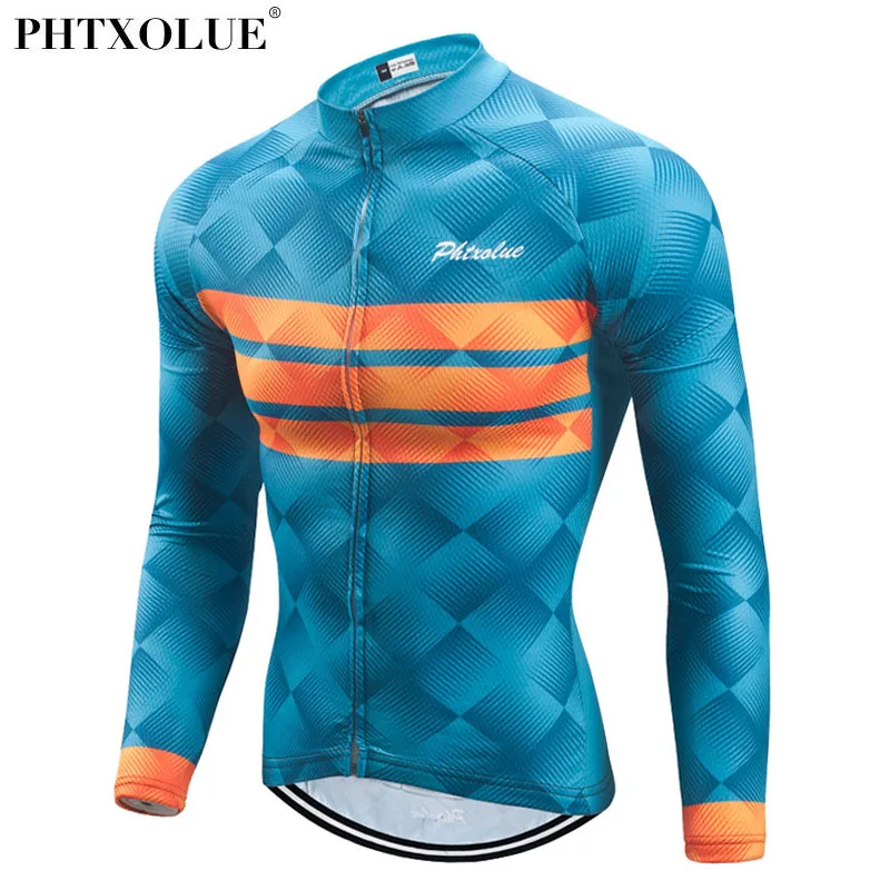 Phtxolue Long Sleeve Cycling Jerseys Breathable Mountain Bike Clothing Autumn Summer Bicycle Clothes Maillot Ropa Ciclismo