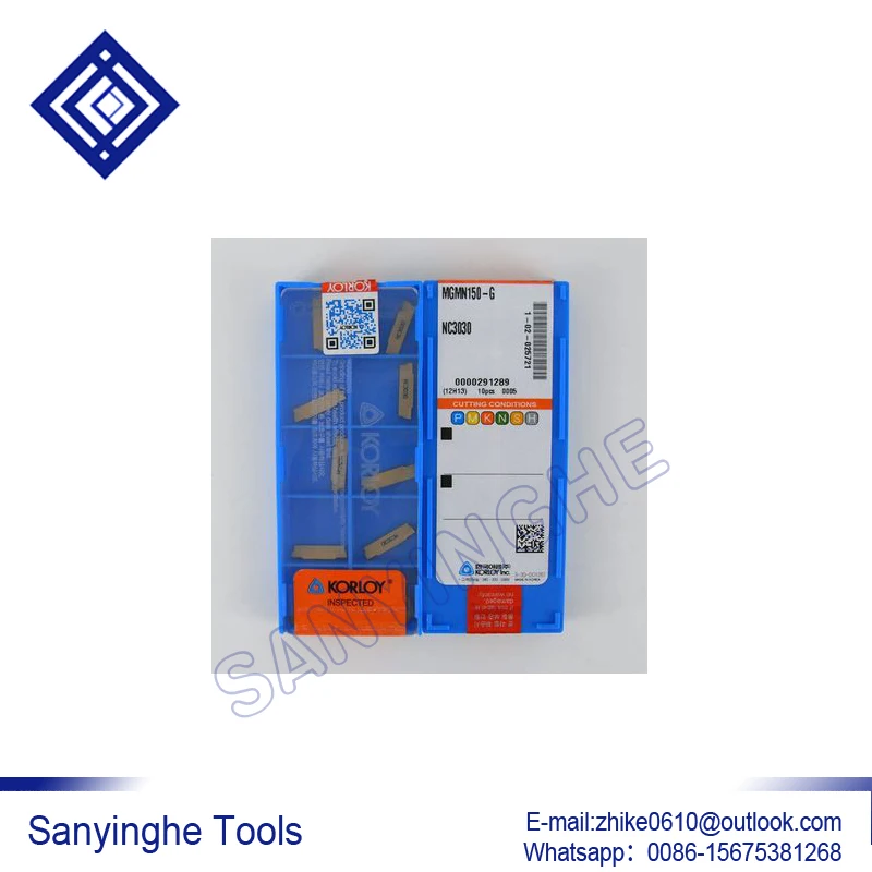 50pcs /lots MGMN150-G NC3030 / MGMN150-G NC3020 / MGMN150-G PC9030 cnc carbide parting & grooving inserts