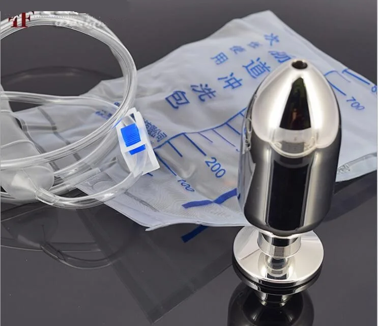 

Latest A508 Male Female Stainless Steel Bondage Flush Anal Suppository Attractive Butt Anus Plug BDSM Adult Sex Toy Product