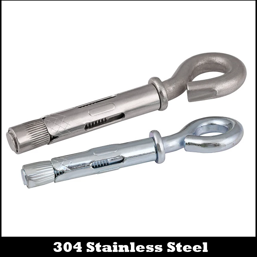 M6.5 M8 M6.5*40 M6.5x45 M8*45 M8x45 304 Stainless Steel 304ss Hook Lifting Hanging Concrete Anchor Sleeve Expansion Bolt