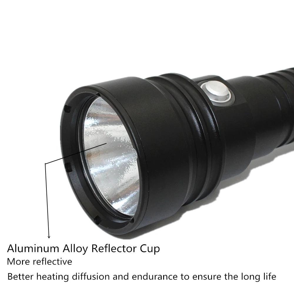 Potente linterna de buceo XHP70.2, 4200LM, LED, subacuática, 100M, resistente al agua, XHP70.2