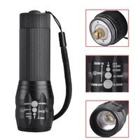 SingFire SF-508 LED 300lm 3-Mode Mini Zooming LED Flashlight Torch - Black (3 x AAA Battery)