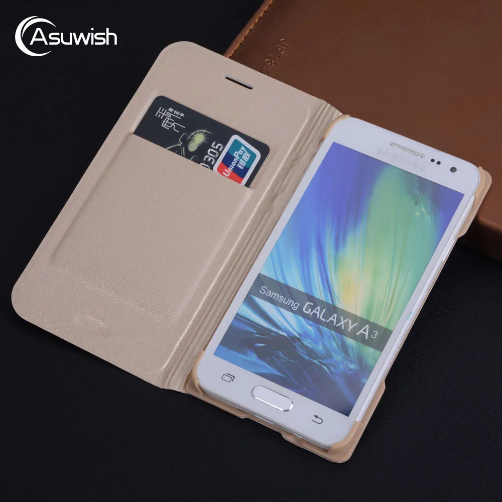 Flip Cover Leather Phone Case For Samsung Galaxy A3 2015 A 3 300 GalaxyA3 SM A300 A300F A300FU A300H SM-A300F SM-A300 SM-A300FU