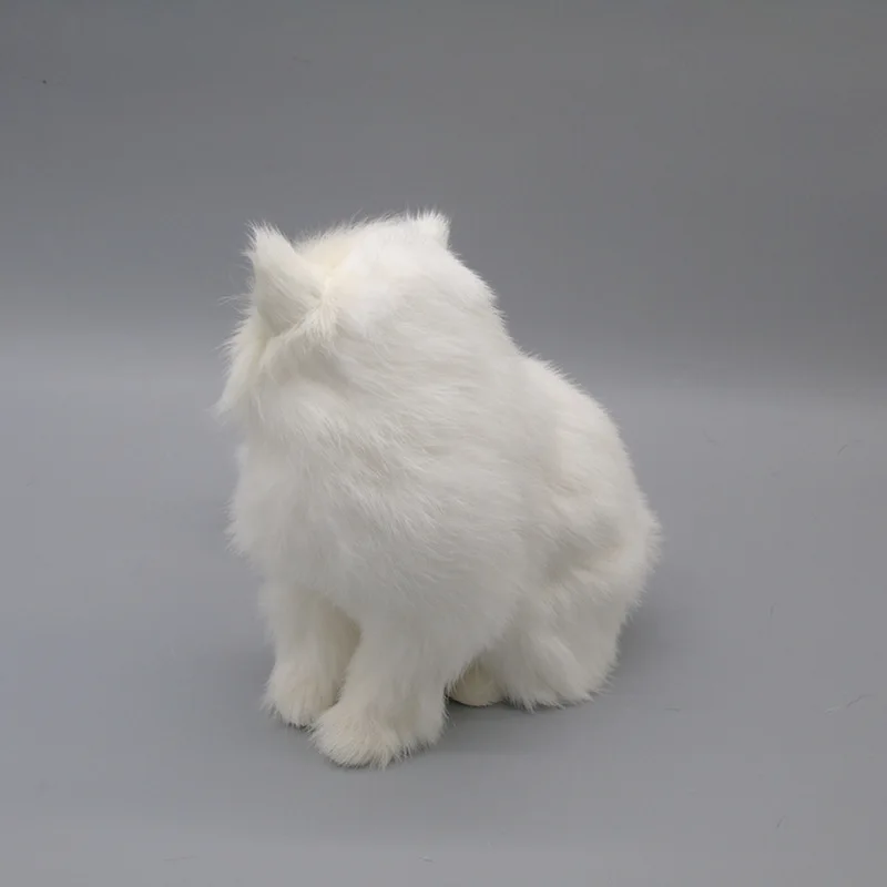 simulation Persian cat model polyethylene&furs white squatting cat prop large 16x18CM handicraft home decoration gift b1857